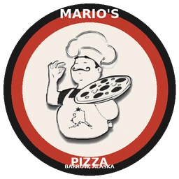 Marios Pizza logo